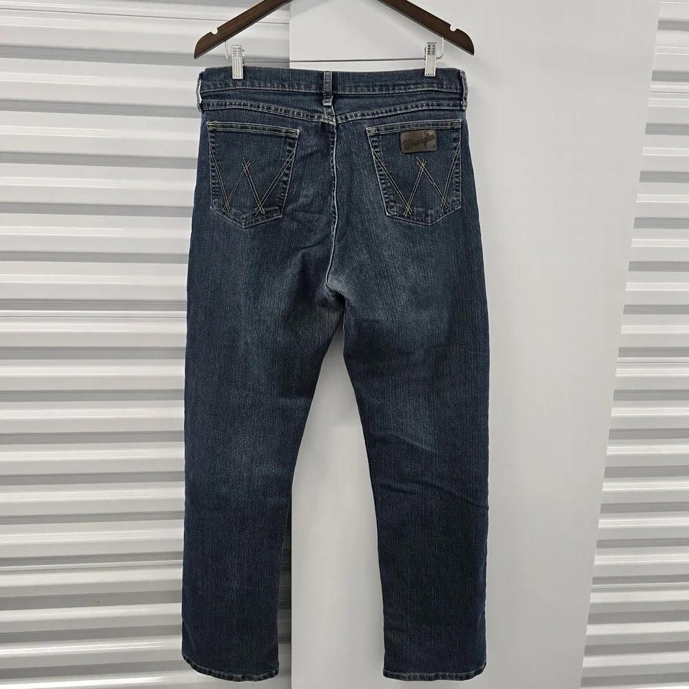 Wrangler 20X Advanced Comfort Jeans Men 34x31 Dark Wash Straight Stretch